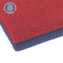 Factory 100% polyester nice price custom sherpa fleece fabric for blankets and sofa cover